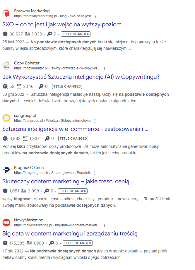 powtarzające zwroty 2