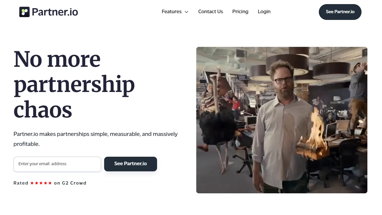 Strona główna systemu PRM Partner.io.