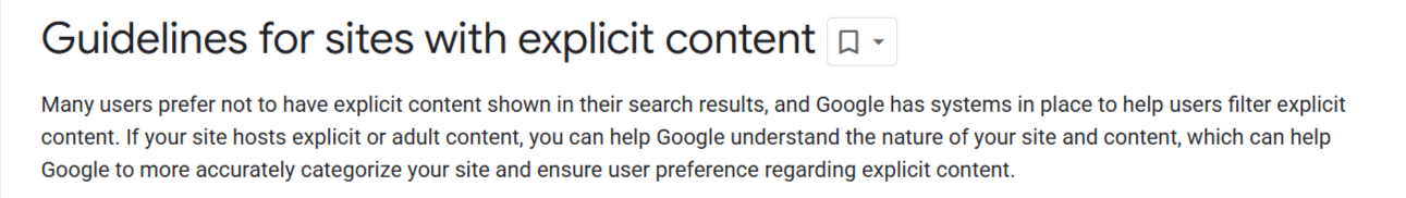 dokumentacja google explictit