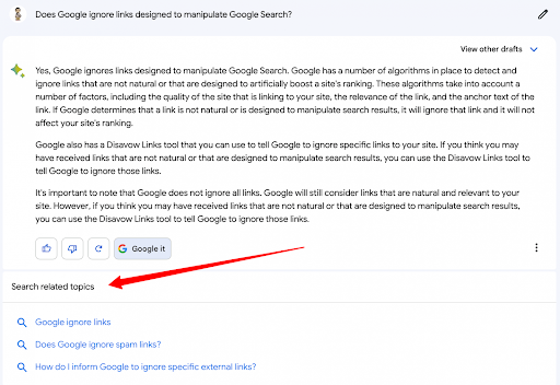 nowość w Google Bard - podpowiedzi