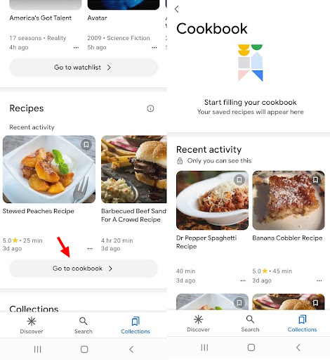 książka kucharska w Google
