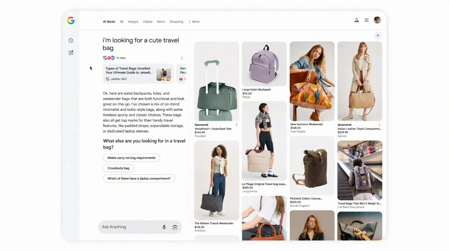 ai mode shopping
