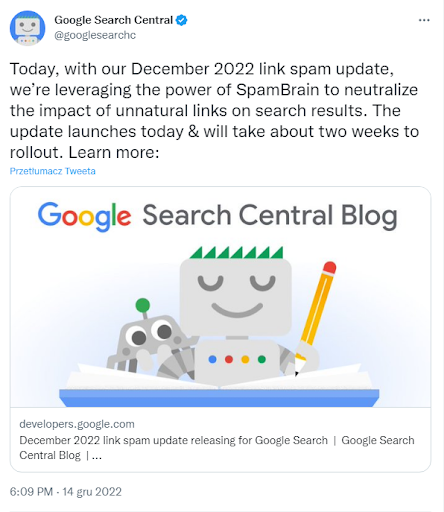 post o Helpful Content Update przez Google