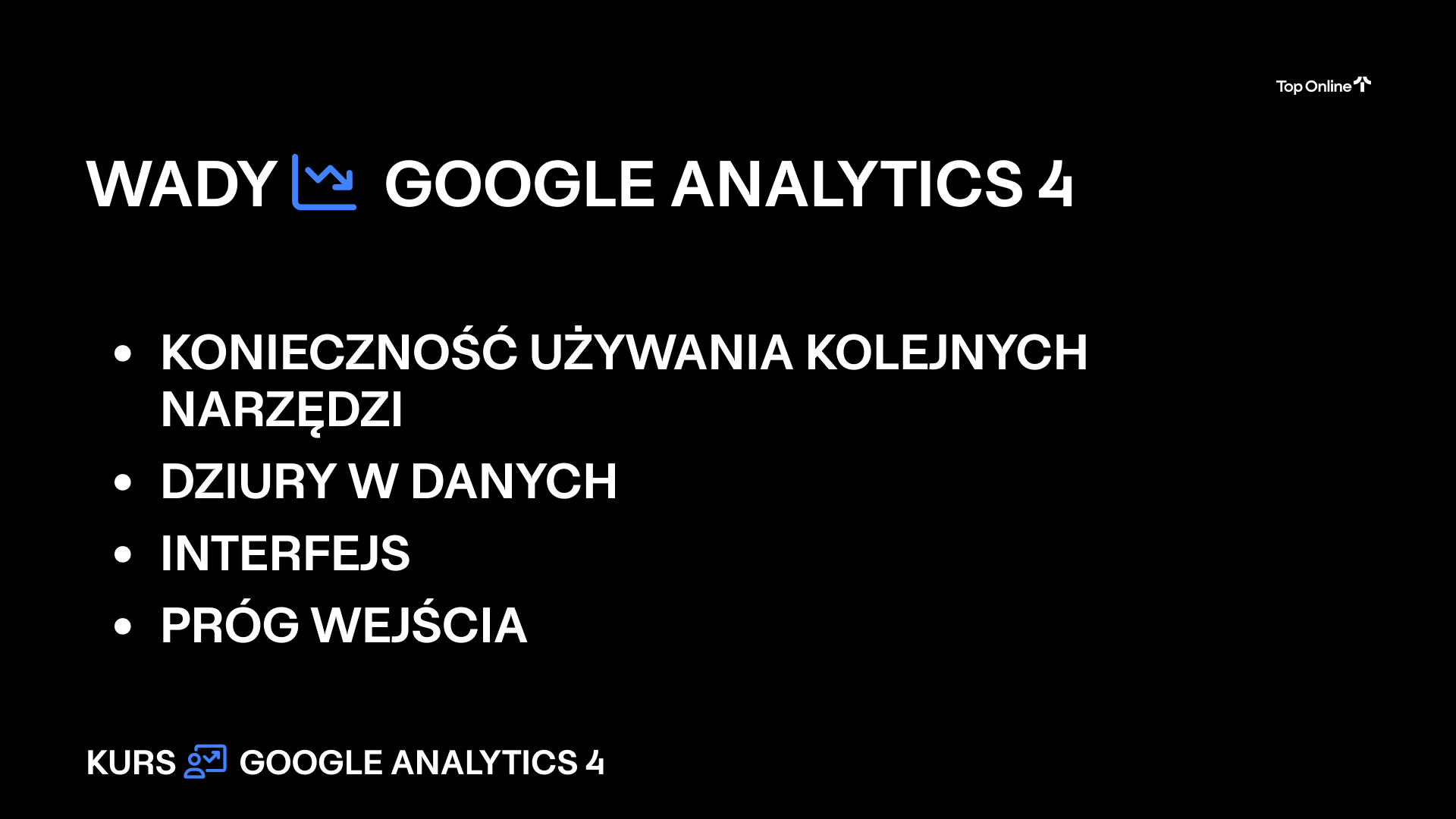 wady Google Analytics 4